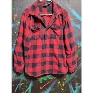 Burnside Flannel Shirt‎ SZ L #086